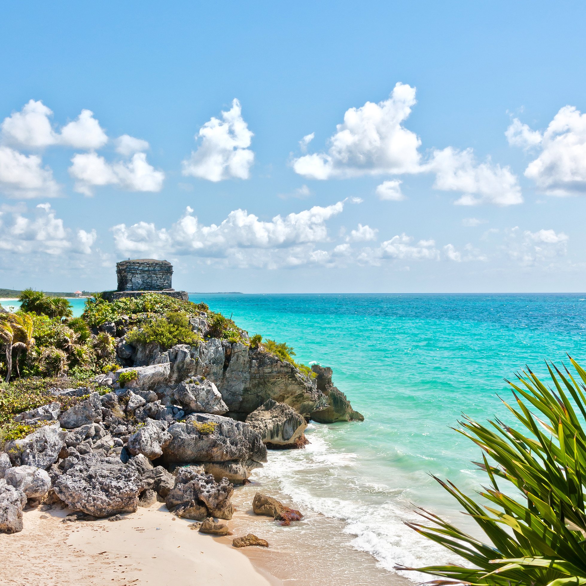 Tulum Ruins by Caribbean Sea